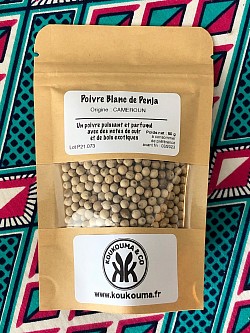 POIVRE BLANC DE PENJA : 7,90€/sachet de 50g