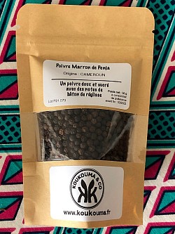 POIVRE MARRON DE PENJA : 7,90€/sachet de 50g