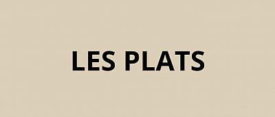 les plats